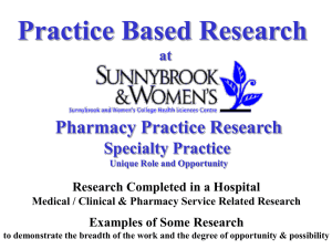 Practice Based Research