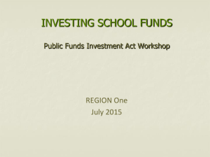 Investing Public Funds