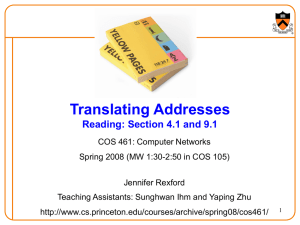 Translating Addresses (DNS, DHCP, and ARP)
