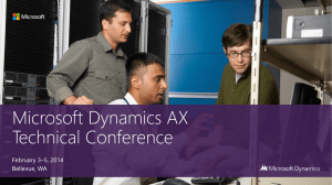BRK449: Microsoft Dynamics AX: Financial Reporting