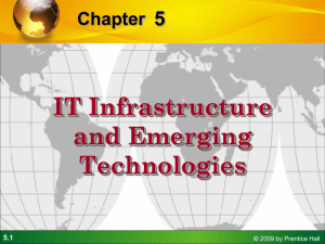 Management Information Systems Chapter 5 IT Infrastructure and