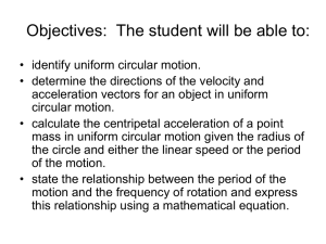 6-2 Circular Motion
