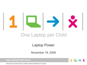 Laptop Power - One Laptop per Child