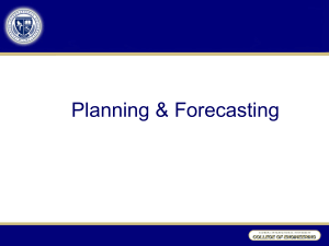 Planning & Forecasting - Florida International University