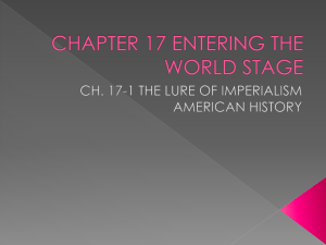 AH Ch 17-1 The Lure of Imperialism