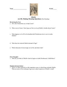 othello act III questions
