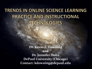 Trends in Online Science Learning Practice and