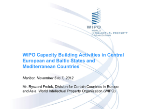 WIPO Capacity Building Activities in Central European and Baltic