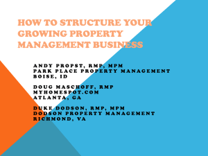 How to Structure your Growing Property Management Business