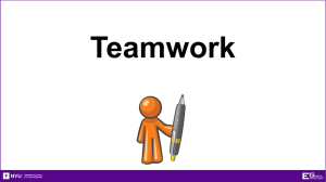 Writing Consultant Teamwork Presentation