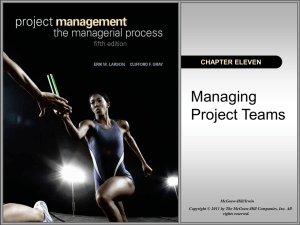 Managing Project Teams