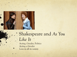 Shakespeare and As You Like It
