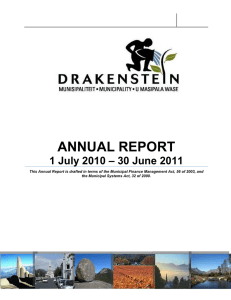 ANNUAL REPORT 2010/2011