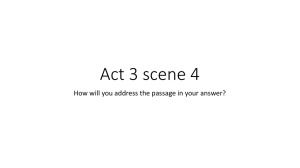 Act 3 scene 4 Assessment 3