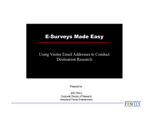 Winter 2001 Customer Profile & Analysis