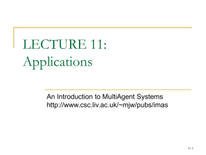 Lecture 11: Applications