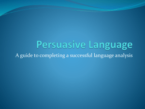 Persuasive Language powerpoint