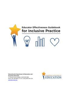Educator Effectiveness Guidebook for Inclusive Practice