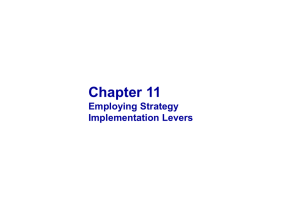 Implementation Levers & Strategic Leadership