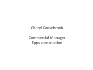 Construction and the built environment presentation - Cheryl