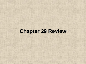 Chapter 29 Review - Spokane Public Schools