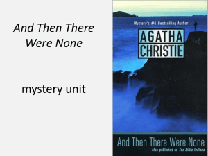 And Then There Were None Powerpoint