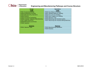 Engineering and Manufacturing Pathways and Course