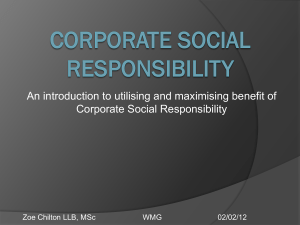 CSR presentation
