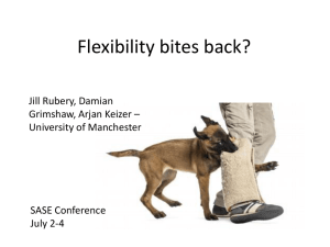 Flexibility bites back? - Conference of the Regulating for Decent