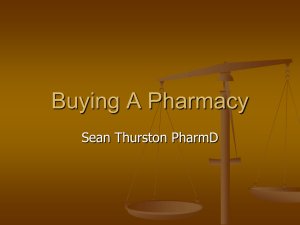 Buying a Pharmacy Powerpoint