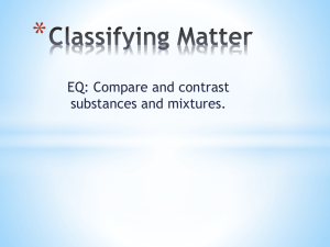Classifying Matter What is matter?