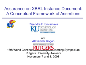 Assurance on XBRL Instance Document