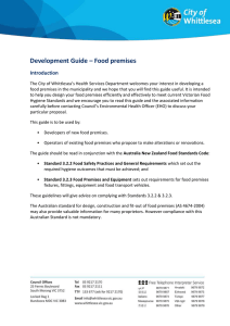 Development Guide - Food premises