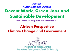 African Perspective Climate Change and Environment