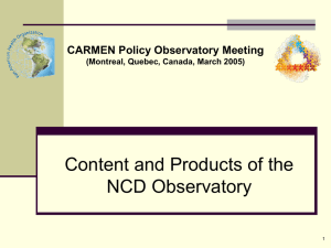 What is the NCD Policy Observatory?