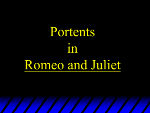 Portents in Romeo and Juliet