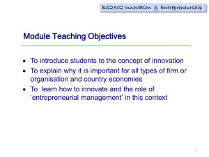 BS2402 Innovation & Entrepreneurship