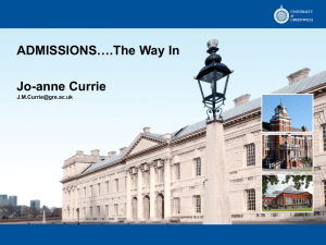 Admissions - University of Greenwich