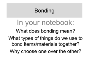 Chemical bonding