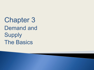 Demand and Supply - Porterville College