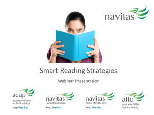 Smart Reading Strategies Webinar Presentation