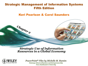 Chapter 2 - Strategic Use of Information Resources