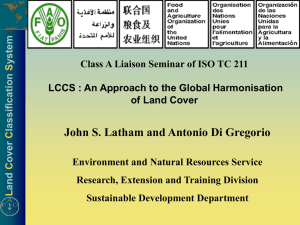 An Approach to the Global Harmonisation of Land Cover