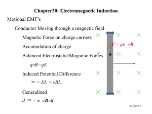 Chapter30: Electromagnetic Induction