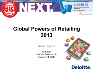 Global Powers of Retailing 2013