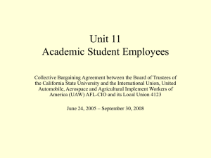Unit 11 Academic Student Employees