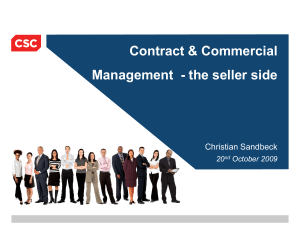 Contract & Commercial Management