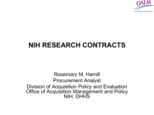 NIH CONTRACTS