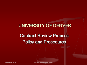 Contract Review Process
