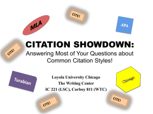 CITE! - Loyola University Chicago